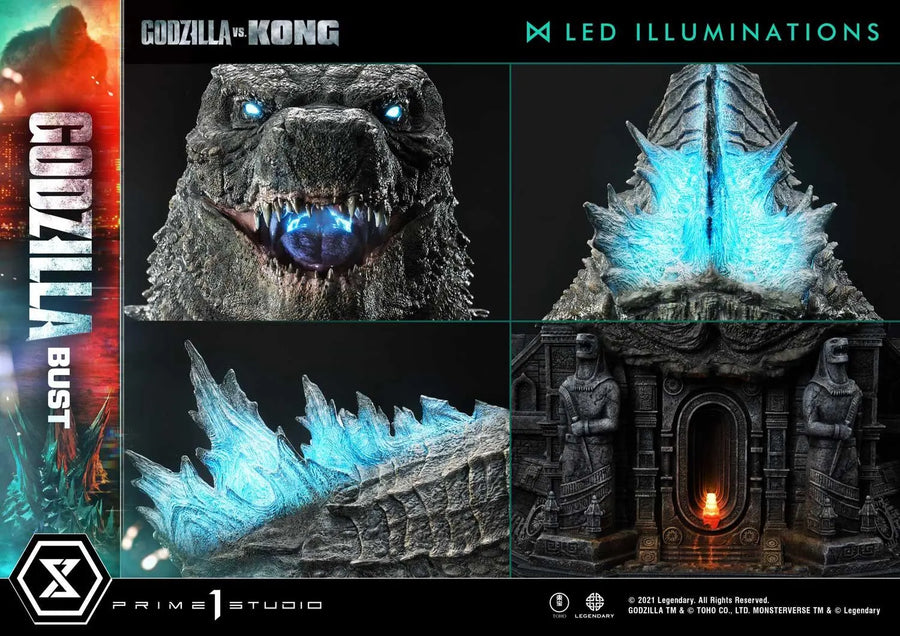 Godzilla Bust (Bonus Version) Godzilla vs Kong – Prime1Studio – ActionFigure Brasil