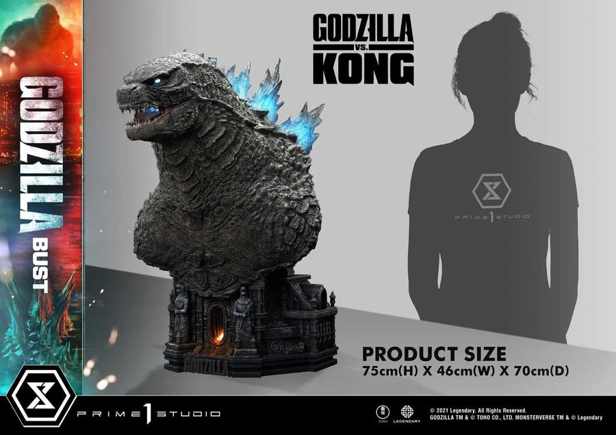 Godzilla Bust (Bonus Version) Godzilla vs Kong – Prime1Studio – ActionFigure Brasil
