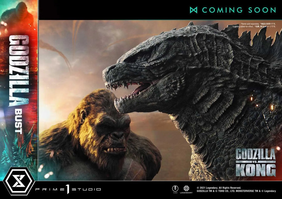 Godzilla Bust (Bonus Version) Godzilla vs Kong – Prime1Studio – ActionFigure Brasil