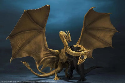 Godzilla: King of the Monsters - King Ghidorah - S.H.MonsterArts (Bandai Spirits)ㅤ – Bandai Spirits As Manufacturer – ActionFigureBrasil — iluminação de estúdio