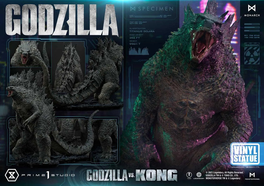 Godzilla (Vinyl Statue Version) Godzilla vs Kong – Prime1Studio – ActionFigure Brasil