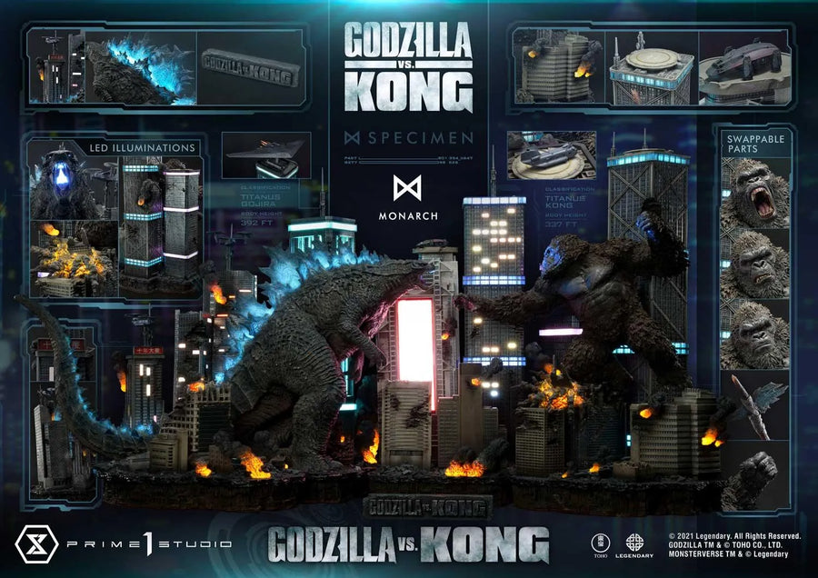 Godzilla vs Kong (Final Battle Edition) Godzilla vs Kong – Prime1Studio – ActionFigure Brasil