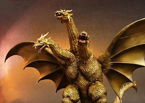 Gojira, Mothra, King Ghidorah Daikaijuu Soukougeki - King Ghidorah - Toho Daikaiju Series - 2001 Edition (X-Plus)ㅤ – X-Plus As Manufacturer – ActionFigureBrasil