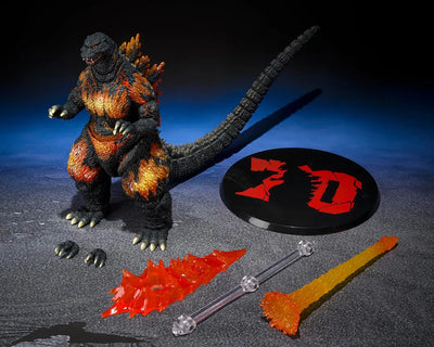 Gojira vs. Destoroyah - Burning Gojira - S.H.MonsterArts - (1995), 70th Anniversary Special Ver. (Bandai Spirits)ㅤ – Bandai Spirits – ActionFigureBrasil — detalhe do produto