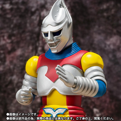 Gojira vs. Megalon - Jet Jaguar - S.H.MonsterArts - 1973 (Bandai Spirits) [Shop Exclusive]ㅤ – Bandai Spirits – ActionFigure Brasil — ângulo diferente