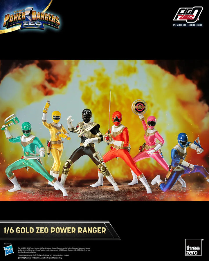 Gold Zeo Power Ranger – Threezero – ActionFigure Brasil