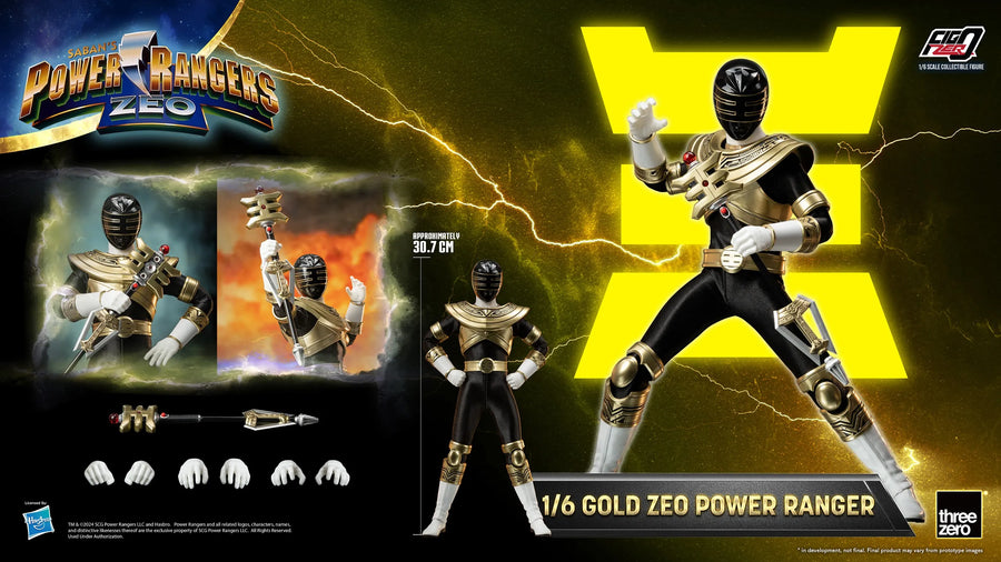 Gold Zeo Power Ranger – Threezero – ActionFigure Brasil