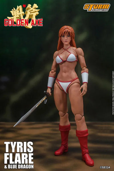 Golden Axe Action Figure Tyris Flare & Blue Dragon Setㅤ – Storm Collectibles – ActionFigureBrasil — ângulo diferente