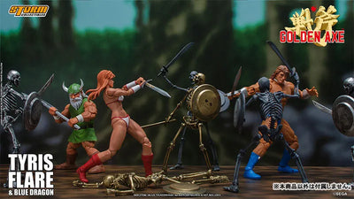 Golden Axe Action Figure Tyris Flare & Blue Dragon Setㅤ – Storm Collectibles – ActionFigureBrasil — iluminação de estúdio