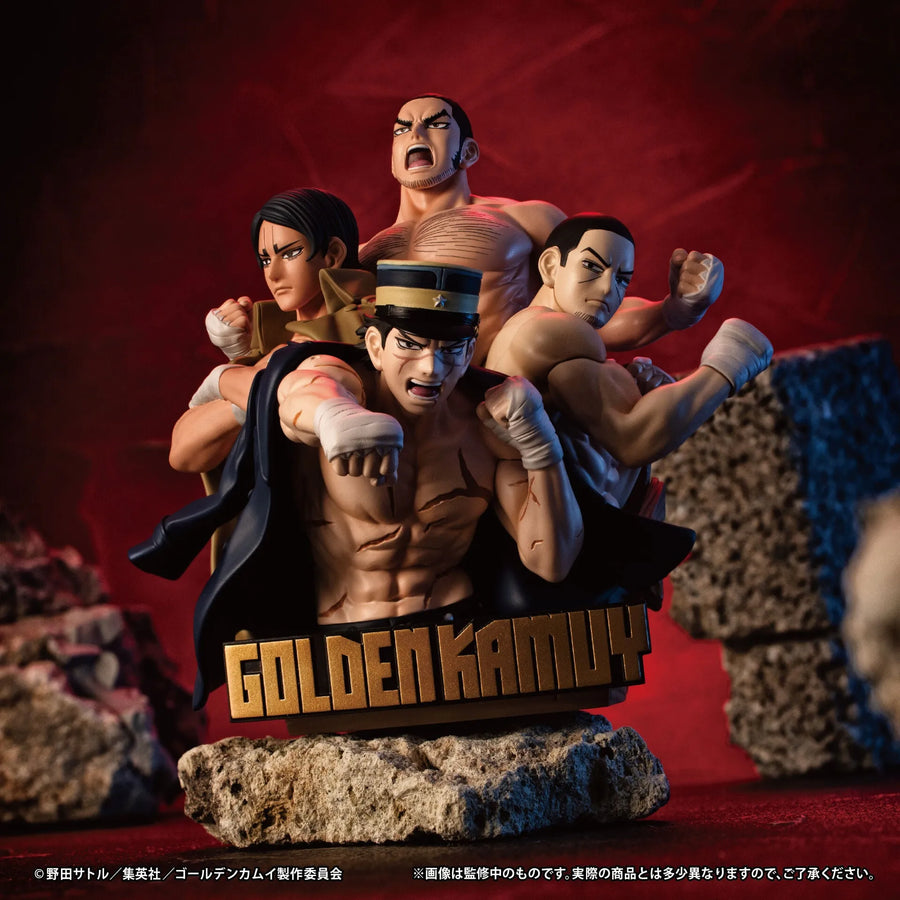 Golden Kamuy - Koito Otonoshin - Sugimoto Saichi - Tanigaki Genjirou - Tsukishima Hajime - Puchirama DX - Stenka!! (MegaHouse) [Shop Exclusive]ㅤ – MegaHouse as Manufacturer – ActionFigure Brasil