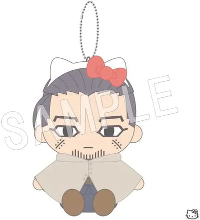 Golden Kamuy - Sanrio Characters - Ogata Hyakunosuke - Golden Kamuy x Sanrio Characters - Osuwari Nuigurumi Mascot - Plush Mascot - Hello Kitty (Chugai Mining)ㅤ – Chugai Mining – ActionFigure Brasil