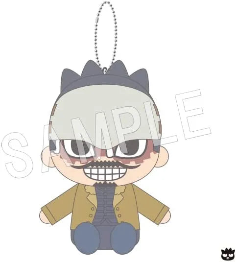 Golden Kamuy - Sanrio Characters - Tsurumi Tokushirou - Golden Kamuy x Sanrio Characters - Osuwari Nuigurumi Mascot - Plush Mascot - Badtz-Maru (Chugai Mining)ㅤ – Chugai Mining – ActionFigure Brasil