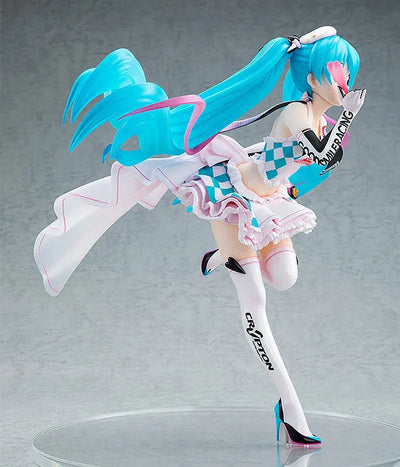GOOD SMILE Racing - Hatsune Miku - 1/7 - Racing 2019 Ver., Side Key Visual (Shine)ㅤ – Shine – ActionFigure Brasil — com base expositora