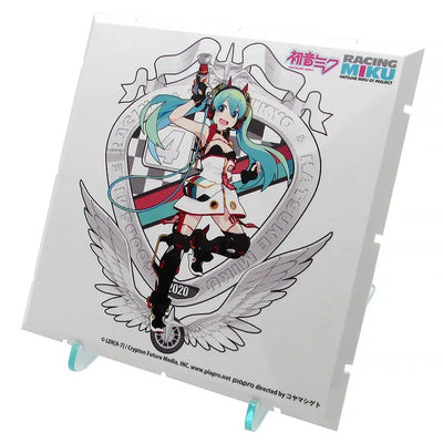 GOOD SMILE Racing - Hatsune Miku - Dioramansion 150 - Dioramansion 150: Racing Miku Pit 2020 Optional Panel - Racing 2020 Ver., Key Visual F (Good Smile Company, PLM)ㅤ – Good Smile Company As Distributor,PLM As Manufacturer – ActionFigure Brasil — ângulo diferente