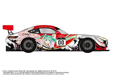 GOOD SMILE Racing - Hatsune Miku - Itasha - 1/32 - AMG 2017 SPA24H Ver. (GOOD SMILE Racing)ㅤ – GOOD SMILE Racing As Manufacturer – ActionFigure Brasil — ambientada