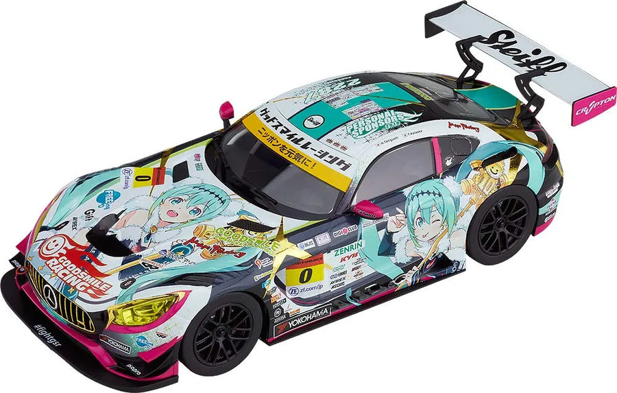 GOOD SMILE Racing - Hatsune Miku - Itasha - 1/32 - AMG: 2018 Season Opening Ver.ㅤ – Good Smile Company – ActionFigure Brasil