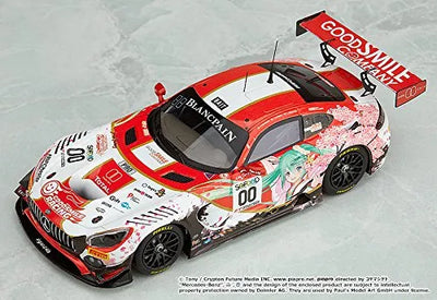 GOOD SMILE Racing - Hatsune Miku - Itasha - 1/43 - AMG: 2017 SPA24H Ver. (GOOD SMILE Racing)ㅤ – Good Smile Racing – ActionFigureBrasil — close