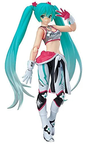 GOOD SMILE Racing - Vocaloid - Hatsune Miku - Figma #233 - EV MIRAI ver., Racing 2013 (Max Factory)ㅤ – Max Factory – ActionFigure Brasil