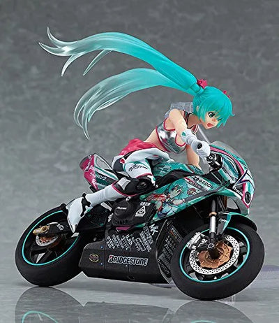 GOOD SMILE Racing - Vocaloid - Hatsune Miku - Figma #233 - EV MIRAI ver., Racing 2013 (Max Factory)ㅤ – Max Factory – ActionFigureBrasil — ambientada