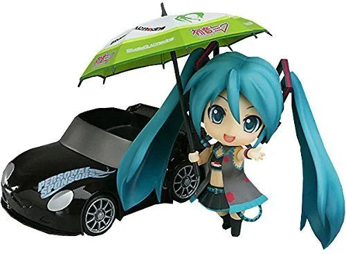 GOOD SMILE Racing - Vocaloid - Hatsune Miku - Nendoroid #075 - White Ver. Racing Queenㅤ – Good Smile Company – ActionFigure Brasil