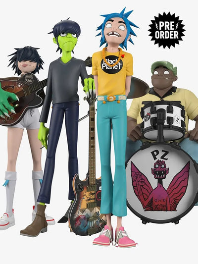 Gorillaz Song Machine Band Full Set – Superplastic – ActionFigure Brasil — ambientada