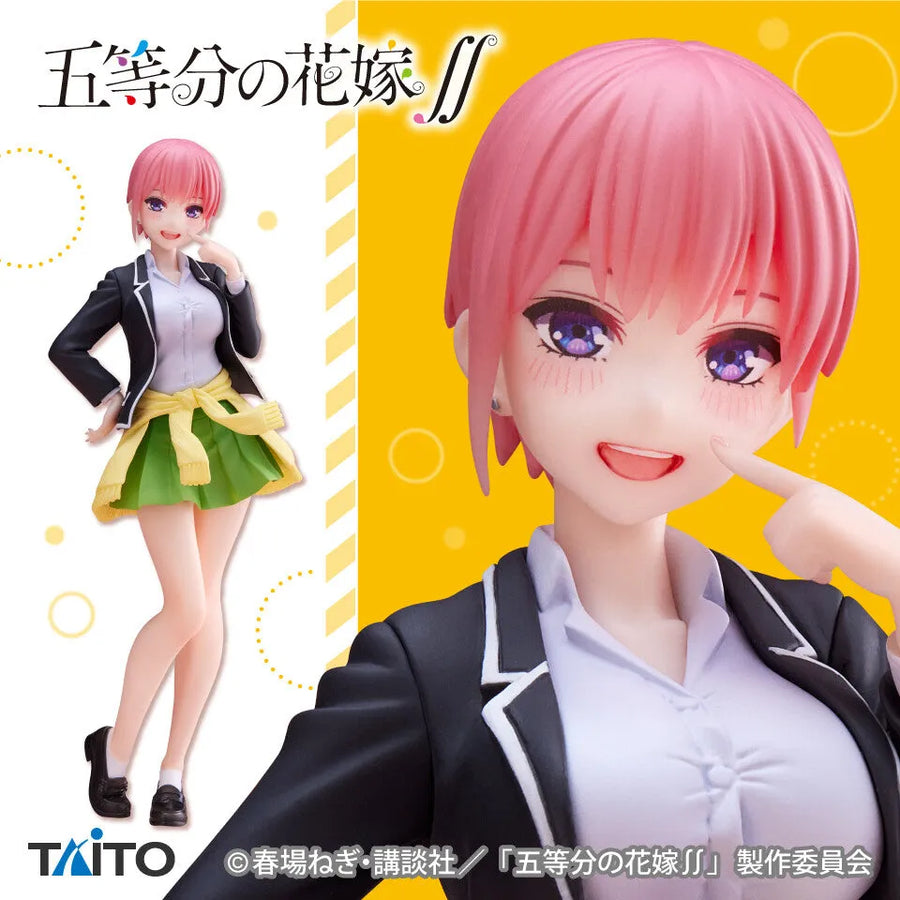 Gotoubun no Hanayome ∬ - Nakano Ichika - Coreful Figure - Uniform Ver., Renewal Edition (Taito)ㅤ – Taito – ActionFigure Brasil