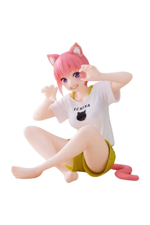 Gotoubun no Hanayome ∬ - Nakano Ichika - Desktop Cute - Cat Room Wear Ver. (Taito)ㅤ – Taito – ActionFigure Brasil