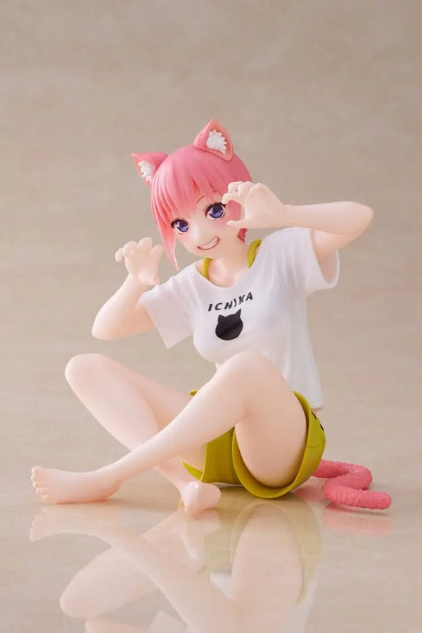 Gotoubun no Hanayome ∬ - Nakano Ichika - Desktop Cute - Cat Room Wear Ver. (Taito)ㅤ – Taito – ActionFigure Brasil