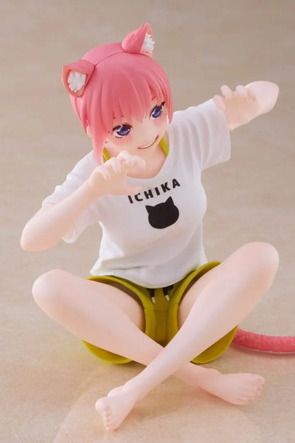 Gotoubun no Hanayome ∬ - Nakano Ichika - Desktop Cute - Cat Room Wear Ver. (Taito)ㅤ – Taito – ActionFigure Brasil