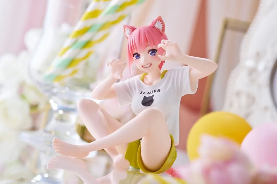 Gotoubun no Hanayome ∬ - Nakano Ichika - Desktop Cute - Cat Room Wear Ver. (Taito)ㅤ – Taito – ActionFigure Brasil