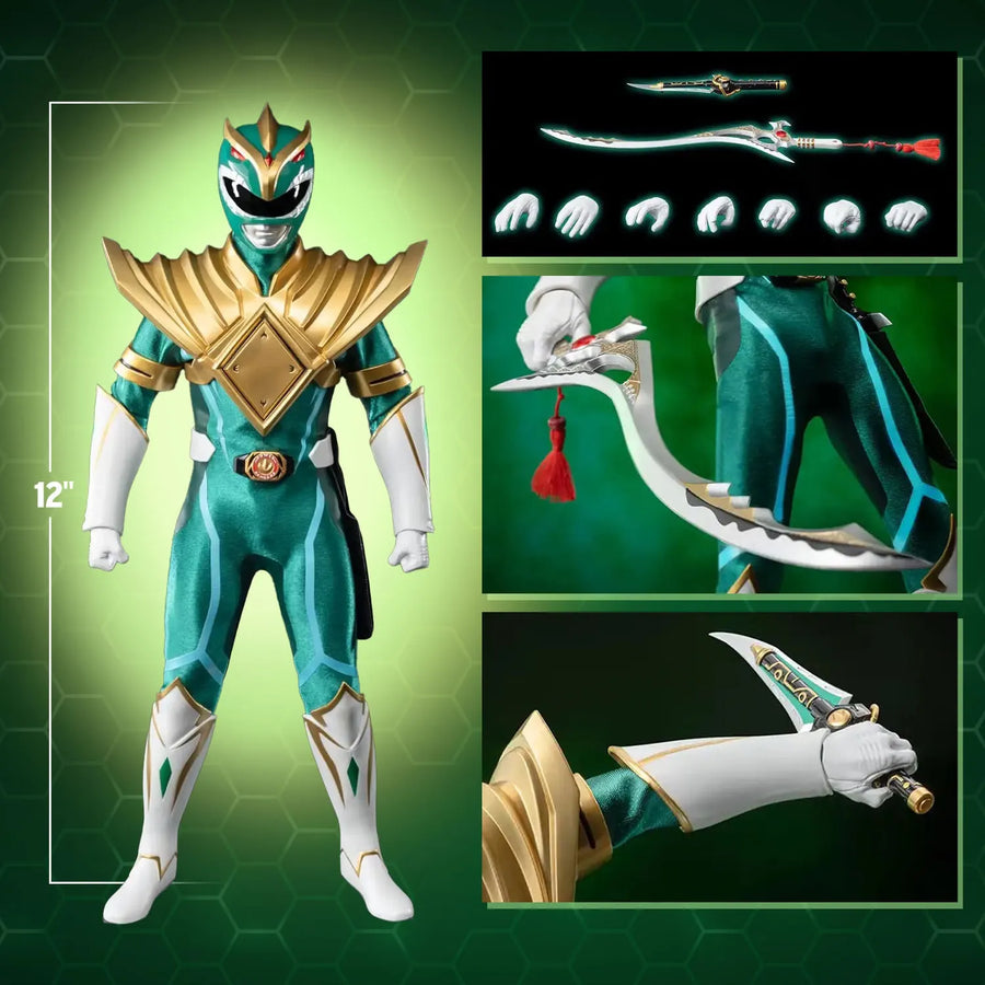 Green Power Ranger (Matt Cook) Chaos Energy Version - LIMITED EDITION: 500 (Chaos Energy Version) – Threezero – ActionFigure Brasil