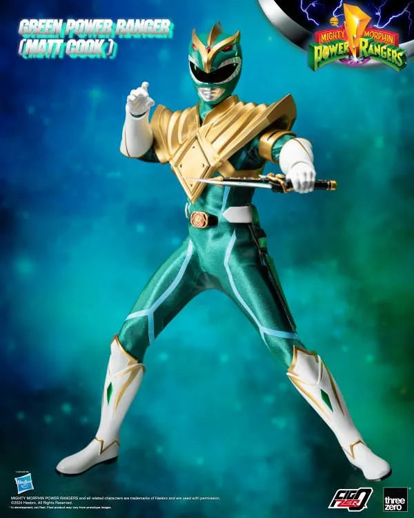 Green Power Ranger (Matt Cook) PX Exclusive - LIMITED EDITION: 500 – Threezero – ActionFigure Brasil