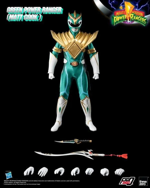Green Power Ranger (Matt Cook) PX Exclusive - LIMITED EDITION: 500 – Threezero – ActionFigure Brasil