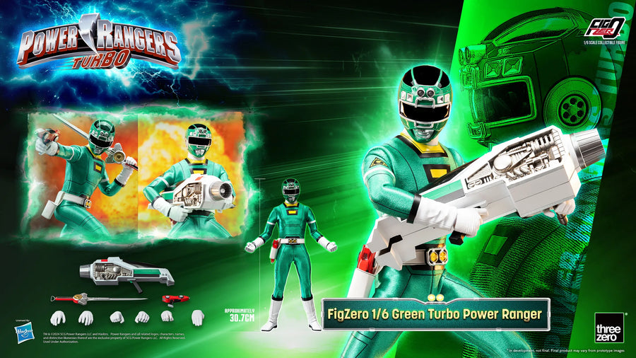 Green Turbo Power Ranger – Threezero – ActionFigure Brasil