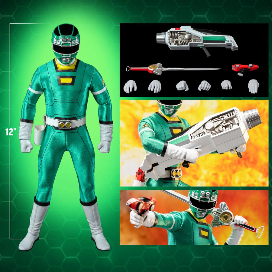Green Turbo Power Ranger – Threezero – ActionFigure Brasil