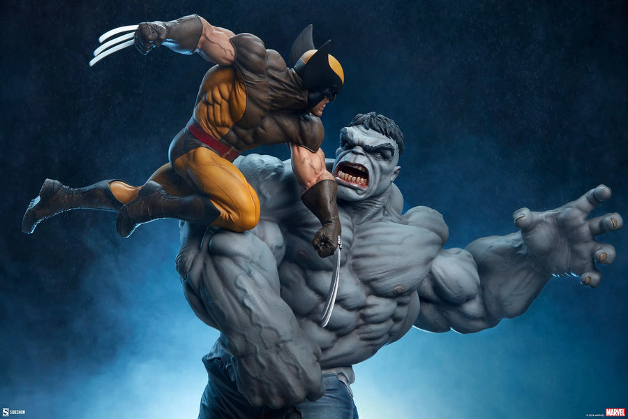 Grey Hulk vs Wolverine - LIMITED EDITION: 1000 – Sideshow Collectibles – ActionFigure Brasil