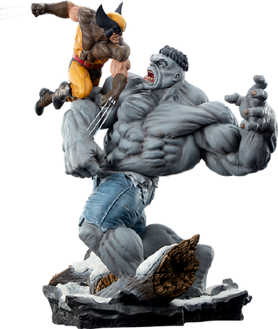 Grey Hulk vs Wolverine - LIMITED EDITION: 1000 – Sideshow Collectibles – ActionFigure Brasil — acessórios