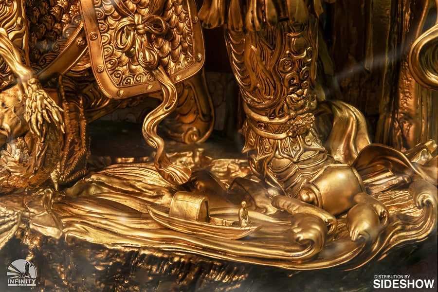 Guardian of Heaven Subdues the Evil Dragon (Gold) - LIMITED EDITION: 128 – Infinity Studio – ActionFigure Brasil