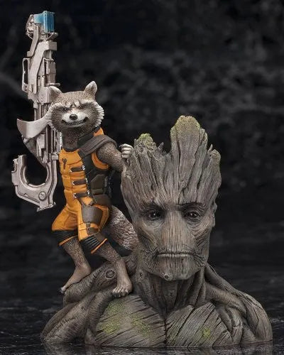 Guardians of the Galaxy - Groot - Rocket Raccoon - ARTFX+ - Guardians of the Galaxy ARTFX+ - 1/10 (Kotobukiya)ㅤ – Kotobukiya – ActionFigureBrasil — close