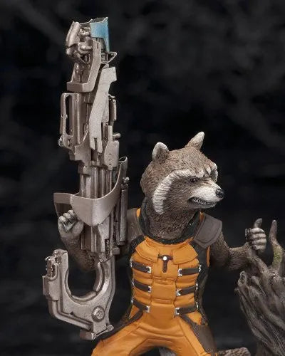 Guardians of the Galaxy - Groot - Rocket Raccoon - ARTFX+ - Guardians of the Galaxy ARTFX+ - 1/10 (Kotobukiya)ㅤ – Kotobukiya – ActionFigureBrasil — ambientada