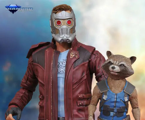 Guardians of the Galaxy: Remix - Marvel Select: Star-Lord & Rocketㅤ – Diamond Select Toys – ActionFigureBrasil