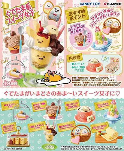 Gudetama - Gudetama-kei Sweets Joshi - Miniature - Re-Ment Sanrio Series - 1 - Cake (Re-Ment)ㅤ – Re-Ment As Manufacturer – ActionFigure Brasil