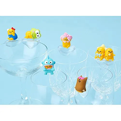 Gudetama - Hello Kitty - Gudetama X Sanrio Character Fuchi Mascot Set 2 - Putitto Series - Keroppi Hasunoue (Sanrio)ㅤ – Sanrio As Manufacturer – ActionFigure Brasil