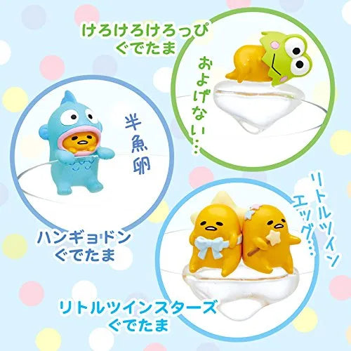 Gudetama - Hello Kitty - Gudetama X Sanrio Character Fuchi Mascot Set 2 - Putitto Series - Keroppi Hasunoue (Sanrio)ㅤ – Sanrio As Manufacturer – ActionFigure Brasil