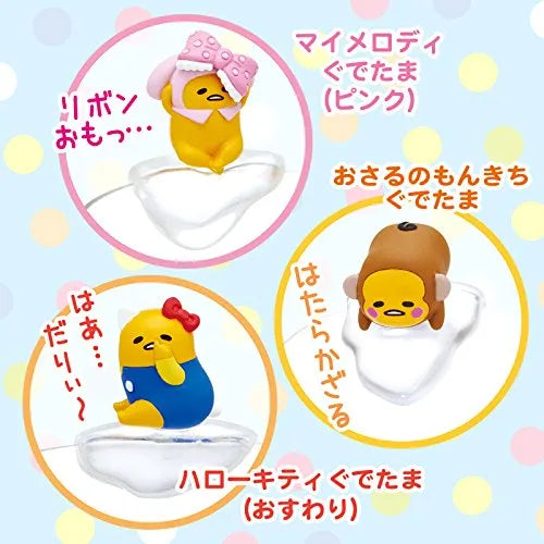 Gudetama - Hello Kitty - Gudetama X Sanrio Character Fuchi Mascot Set 2 - Putitto Series - Keroppi Hasunoue (Sanrio)ㅤ – Sanrio As Manufacturer – ActionFigure Brasil