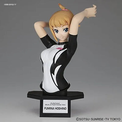 Gundam Build Fighters Try - Hoshino Fumina - Bust - Figure-rise Bust - Ending ver. (Bandai)ㅤ – Bandai – ActionFigureBrasil — com base expositora