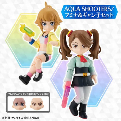 Gundam Build Fighters Try - Hoshino Fumina - Sazaki Kaoruko - Aqua Shooters! (Bandai) [Shop Exclusive]ㅤ – Bandai Spirits – ActionFigureBrasil — embalagem