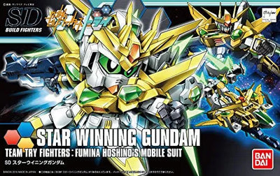 Gundam Build Fighters Try - SD-237S Star Winning Gundam - HGBF - SDBF (Bandai)ㅤ – Bandai – ActionFigure Brasil — embalagem