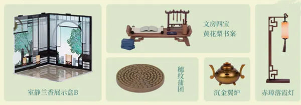 Guo Feng Ya Series Acrylic Diorama Quiet Orchid Scented Room Set A+Bㅤ – QINGCANG – ActionFigure Brasil