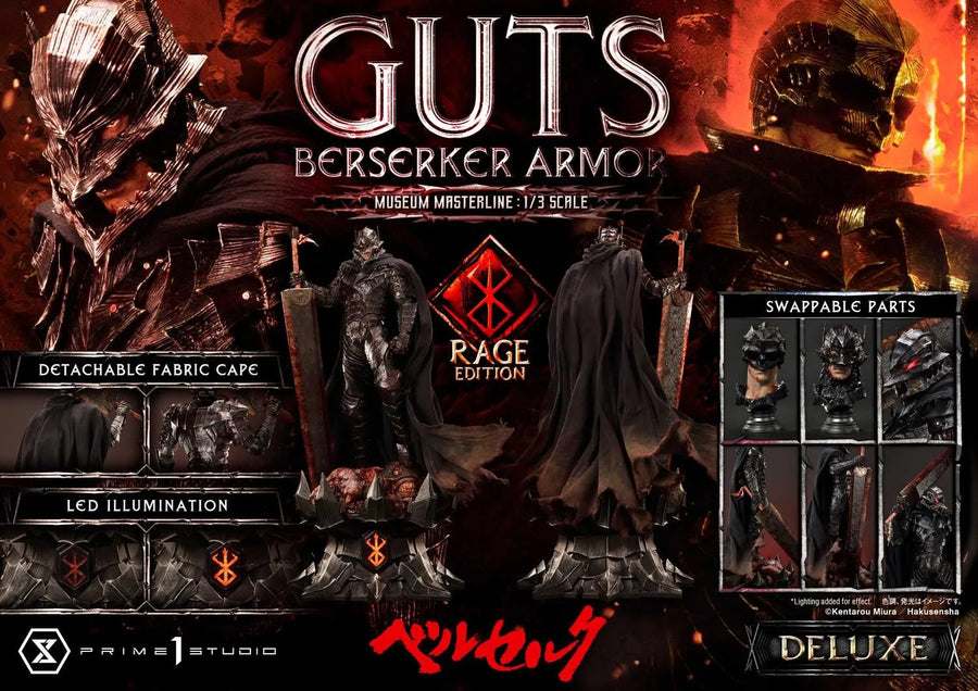 Guts, Berserker Armor (Deluxe Version) Berserk – Prime1Studio – ActionFigure Brasil